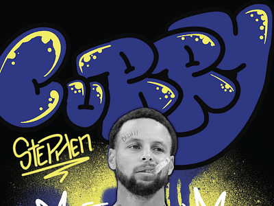 Steph CURRY basket basketball branding design digitalimaging graphic design illustration