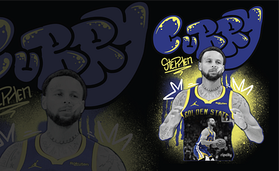 Steph CURRY basket basketball branding design digitalimaging graphic design illustration