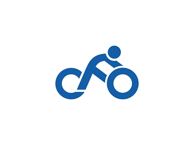 CFO Cycling Team - Logo Design bcycle bicycles bike branding c cfo cycling f freelance logo design freelance logo designer logo logo design minimal monogram o simple sport sports