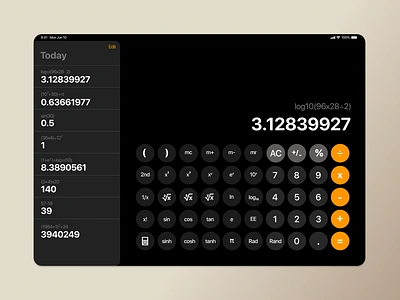 Daily UI #004 | Calculator apple calculation design systems hig human interface guidelines ios ipad systems thinking ui user interface design