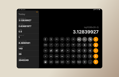 Daily UI #004 | Calculator apple calculation design systems hig human interface guidelines ios ipad systems thinking ui user interface design