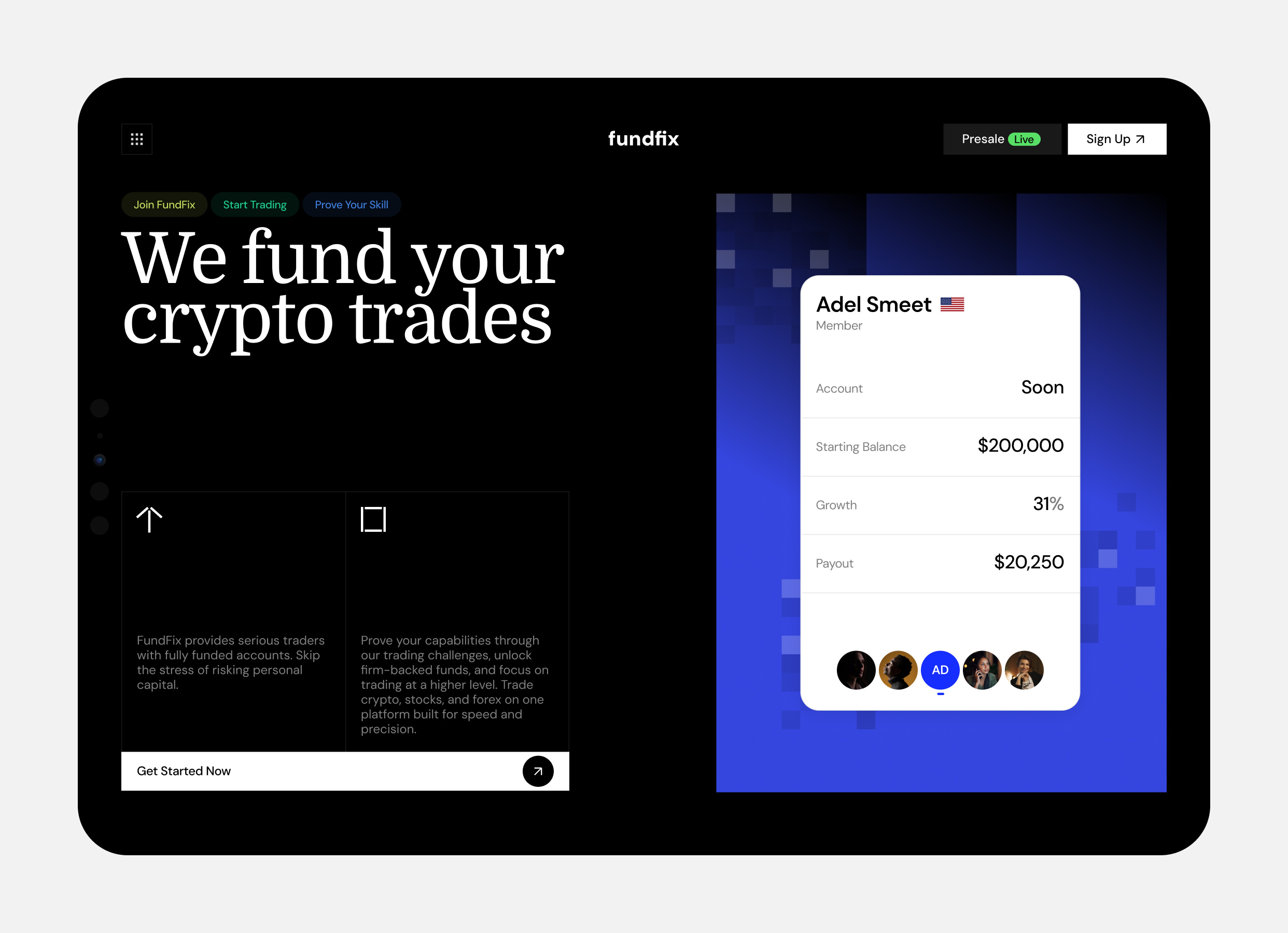 FundFix - crypto fund prop firm by Anatoliy Demyanchuk for Demyanchuk Art  Team on Dribbble