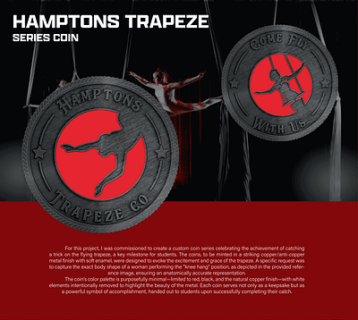 HAMPTONS TRAPEZE SERIES COIN 3d animation branding coin crypto design graphic design illustration logo ui