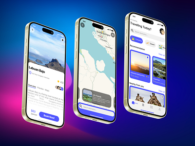 Traviz - Traveling Mobile UI app design graphic design illustration ui