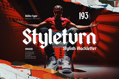 Styleturn - Stylish Blackletter blackletter cover fashion font fraktur hiphop hipster hype logo magazine modern street streetwear style stylish typeface typography urban