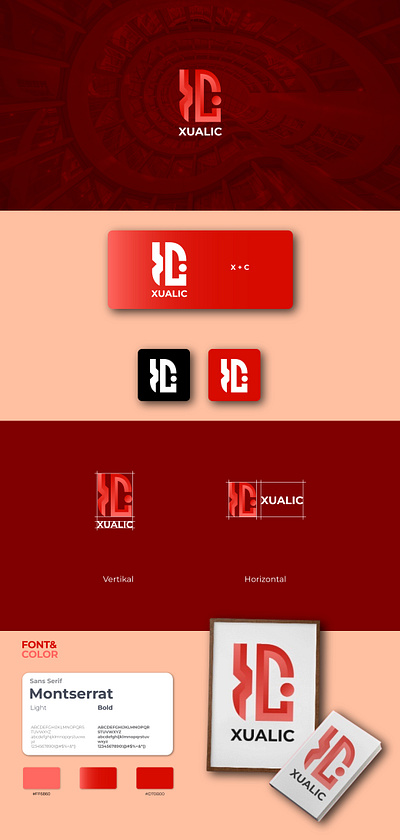 modern minimalist business logo design modern - XUALIC