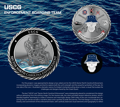 USCG ENFORCEMENT BOARDING TEAM 3d animation branding coin crypto design graphic design illustration logo ui