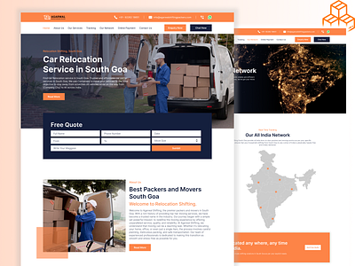 Agarwal Shifting & Relocation Services - Seamless Moving Experie packaging and shifting responsive design service design shifting and relocation services ui design uiux design user friendly design web design