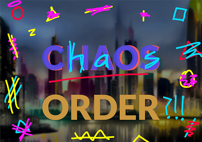 Random Null Project : : Chaos has Order? art artwork neon