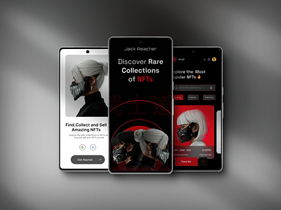 NFT APP aesthetic app graphic design mobile app mobile ui modern layout nft ui ux web 3 web3