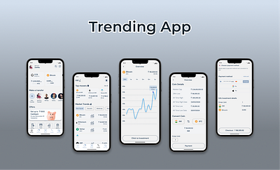 Trending App graphic design ui uiux web app