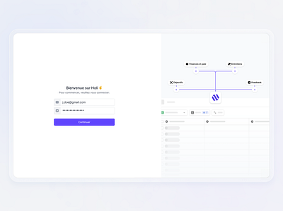 Holi | Sign Up app clean figma interface login loginui minimal onboarding product productdesign saas saas design sign up signup split screen ui web app webflow