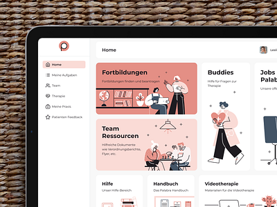 Dashboard | Palabra branding dashboard home page medicine no code therapy ui