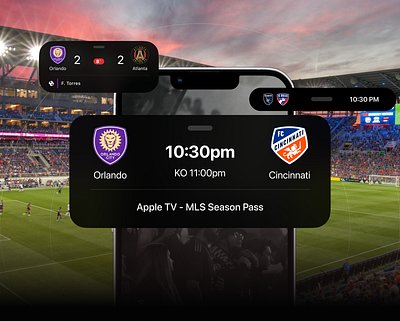 MLS Live Score app design mobile ui