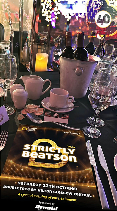 Strictly Beatson A4 programme designed by G3 Creative. brochure design glasgow g3 creative glasgow graphic designers glashow events strictly beatson