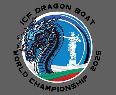 ICF DRAGON BOAT WORLD CHAMPIONSHIP 2025 logo design graphic design illustration illustrator logo logo design vector