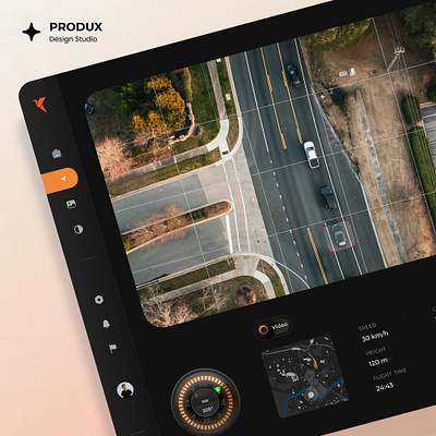 Drone tracker user interface webdesign