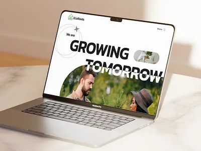 EcoRoots - Landing Page Design branding landing page design trending ui design web design web ui design