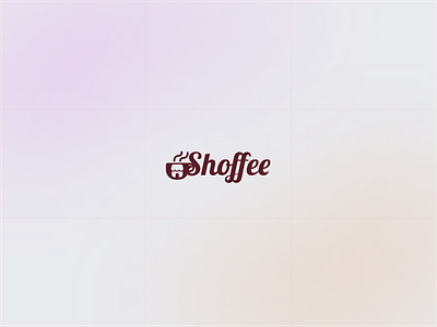 A Logo Design for a Coffee Shop app Shoffee ☕ coffee bean