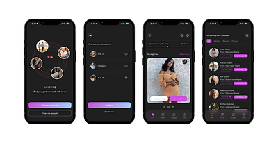 Dating app UI design ui ux