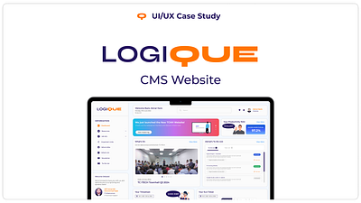 Logique | Productivity Dashboard | UI/UX Case Study case study cms cms website cms website ui dashboard ui figma landing page productivity ui ui design ui ux case study ui ux design