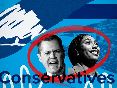 2024 Conservative leadership article editorial illustration graphic design newsletter politics uk