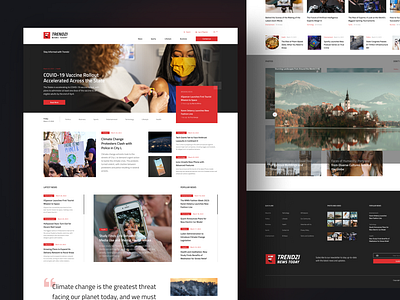 Trendzi – Clean Newspaper & Magazine Website clean ui content platform digital magazine figma template magazine template media website minimalist design modern web design news paper website news website publishing website read ability responsive ui ui inspiration ui showcase ui trends uxui design website design