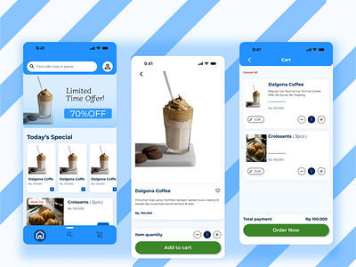 CafèAura App Design Project ui