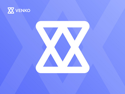 VENKO - Logo Design Concept blockchain branding creative crypto currency decentralized defi finance firelab focus lab hola lab logo logo design logo designer modern slack startup technology token web3