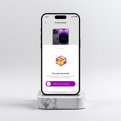 Order Arrival UI arrival ecommerce landingpage oder product details ui