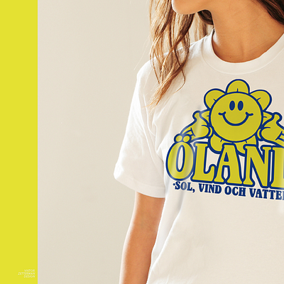 Sunny Öland! graphic design logo merch