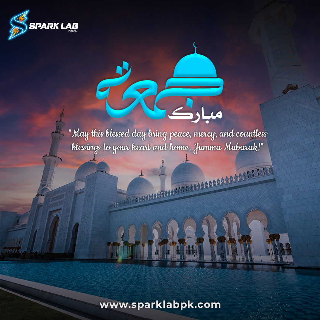 🌙 Jummah Mubarak from Spark Lab! 🌙 app branding design graphic design illustration illustration art jummah mubarak logo spark lab ui ux vector