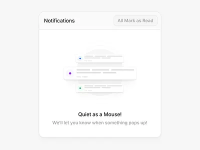 🔔 Empty screen for notification modal clean empty state figma illustration ui ux
