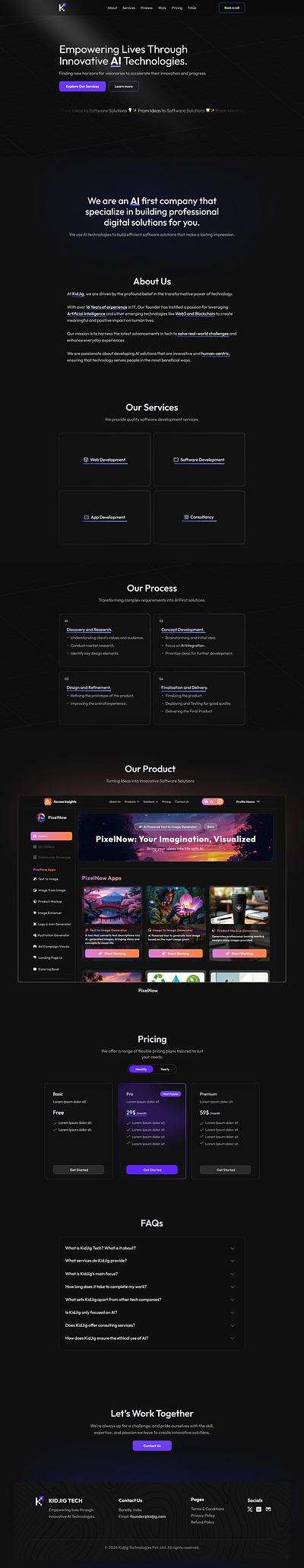 KidJig Startup Landing Page UI figma landing page landing page design landingpagedesign ui uidesign uiux