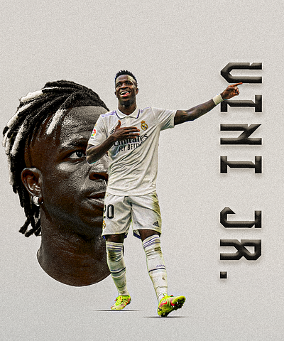 Vini Jr. Real Madrid best design design graphic design real madrid sports vinicius