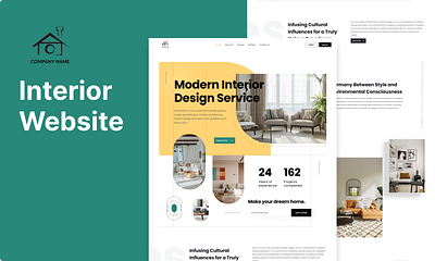 Interior Website app design ui ux