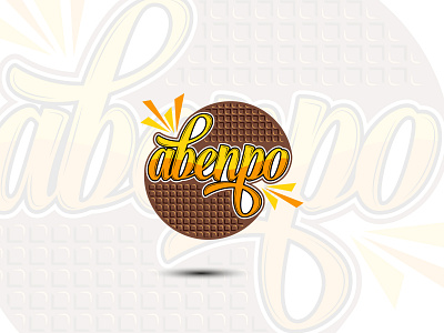 Waffle Abenpo Logo Design bakery biscuit cake cake pattern chocolate logo creative design delicious food dessert dessert logo fast food food logo graphics lasthusain logo restaurant snack sweets tasty waffle waffles logo