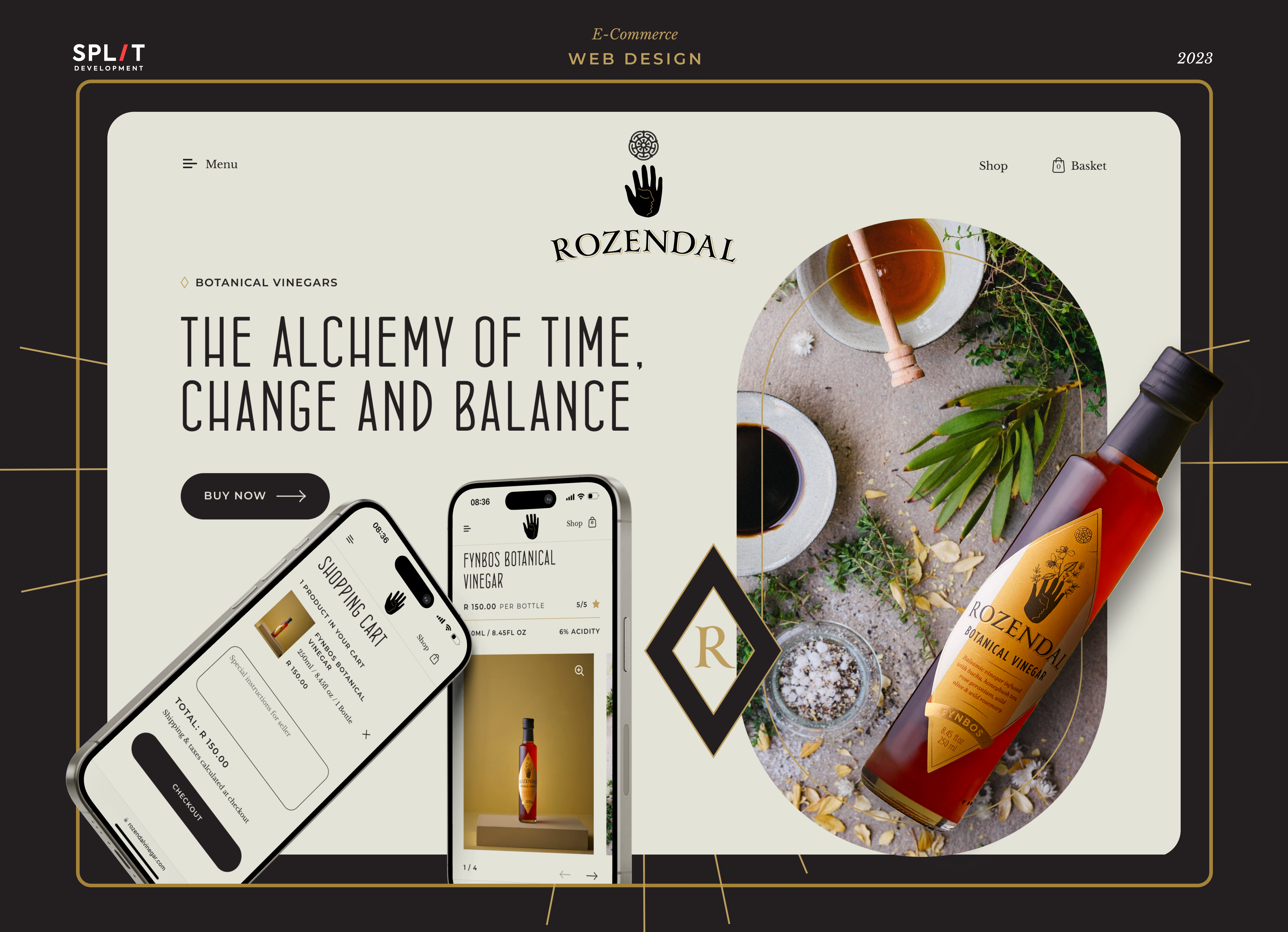 Example of E-Commerce | WebDesign for Rozendal Store | UI/UX Design