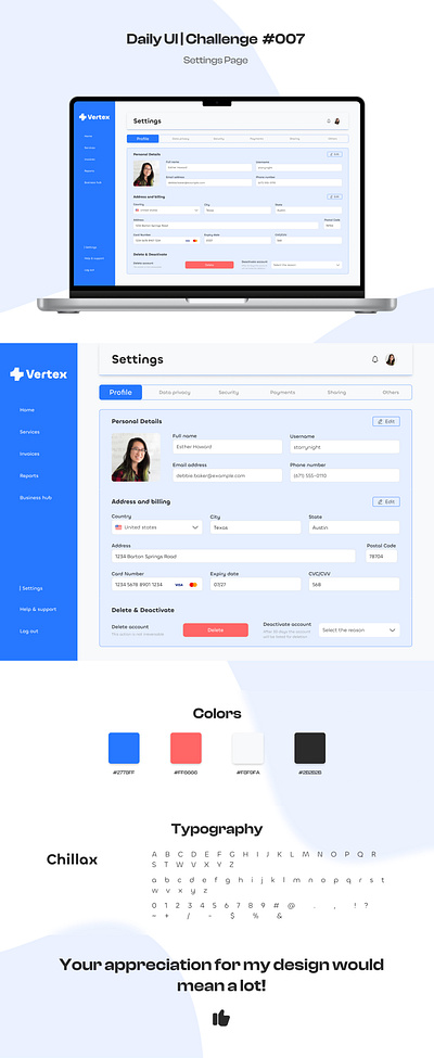 Settings Page daily ui dailyui dailyuichallenge figma figma challenge figma design figma ui setting setting design setting page settings settings page ui uiux user experience user interface ux