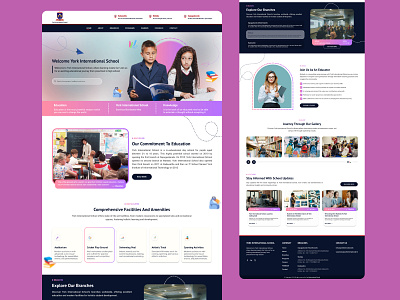 Primary School Website children design figma high school primary primary school school website ui uiux userexperience webdesign webdevelopment wordpress