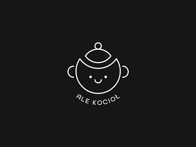 Ale Kocioł Logo branding catering cauldron design graphic design happy icon illustration logo restaurant vector