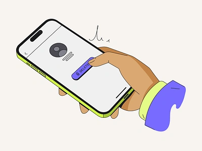 Illustrations for Transcend 🔒 colors delete hand holding illustration outlines phone realistic screen ui ux vector