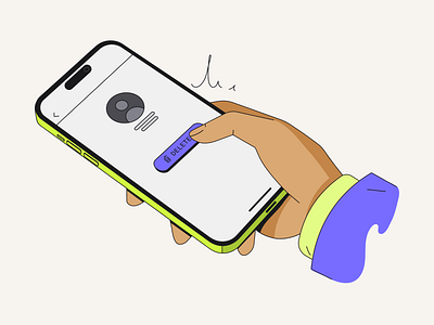 Illustrations for Transcend 🔒 colors delete hand holding illustration outlines phone realistic screen ui ux vector