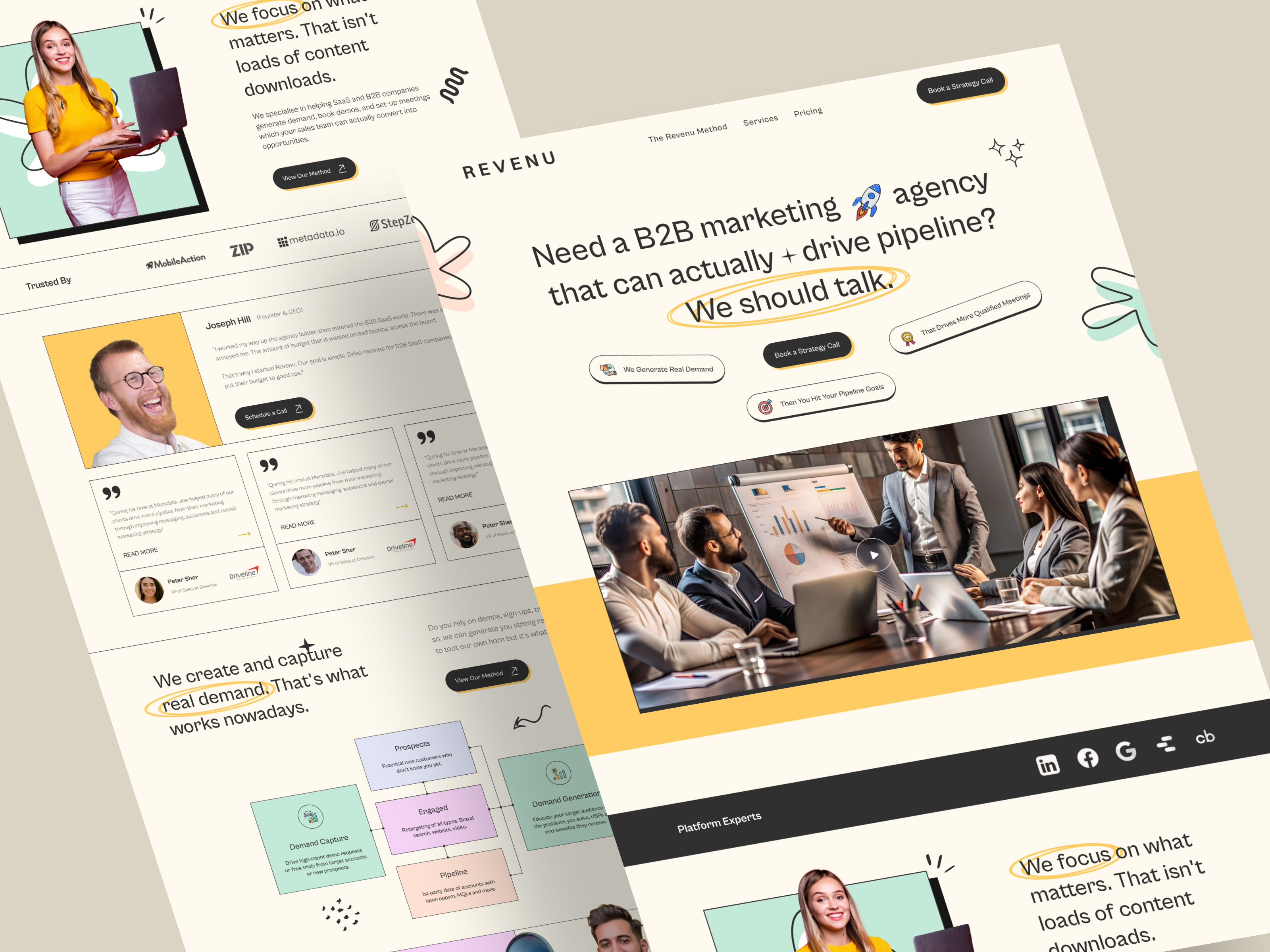 Example of B2B Marketing Agency Website Design