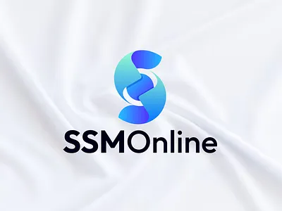 SSMOnline Logo Design app branding coding development globe gradient letter o letter s logo mini minimal modern saas software web