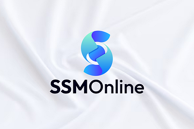 SSMOnline Logo Design app branding coding development globe gradient letter o letter s logo mini minimal modern saas software web