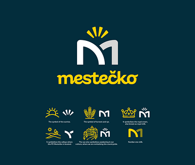 Mestecko agroculture branding farm logo logotype mestecko milk