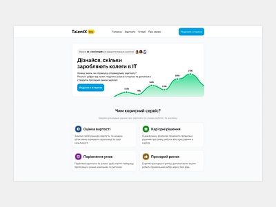 TalentX: Transparency of salaries in IT analitics clean design interface it job jobs salaries salary ui ukraine ux