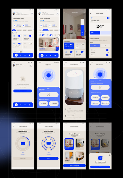 Smart Home app redesign app design smarthome ui ux