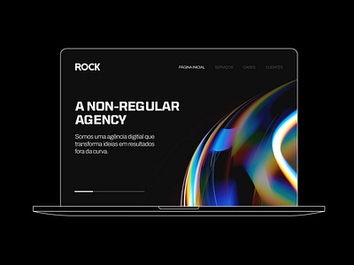 Rock Digital Rebranding 3d animation branding digital graphic design logo motion graphics rebrading rock ui